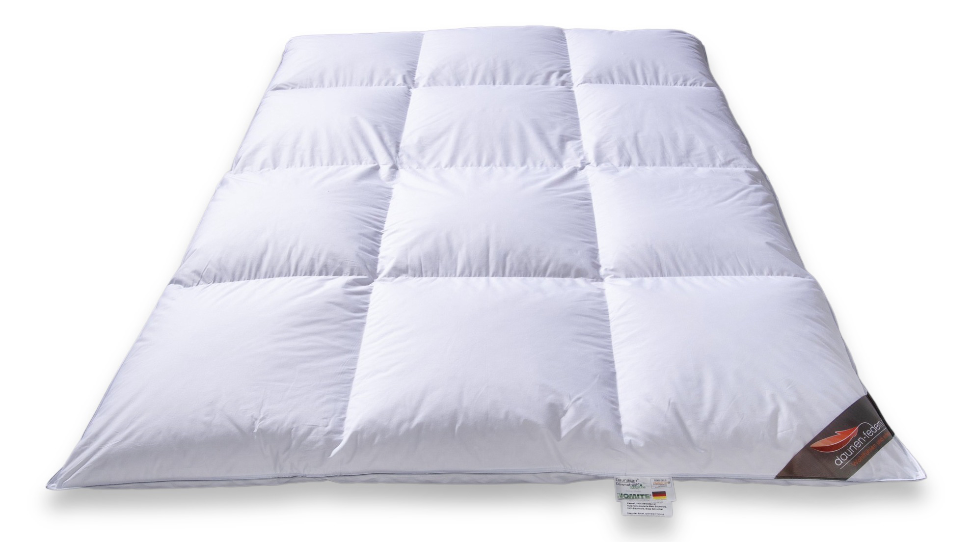 Luxus Daunendecke - 135x200 100% Daunen frontal