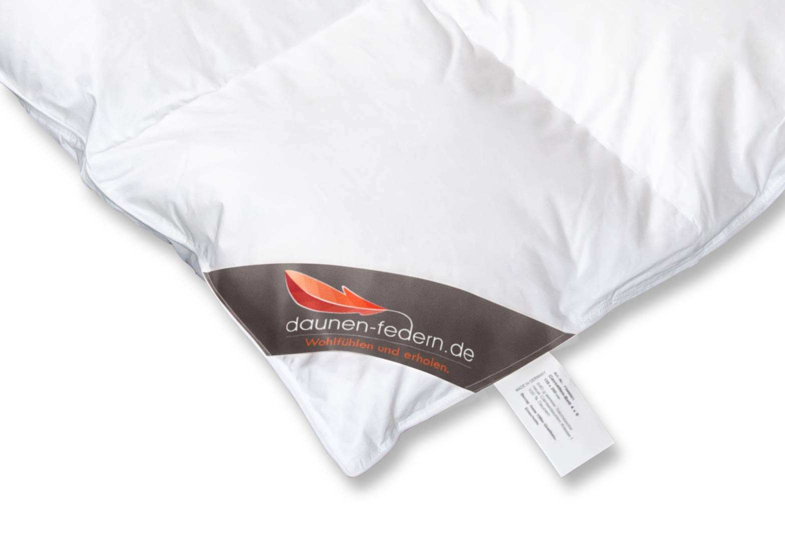 daunendecke 220x240 Ecklabel