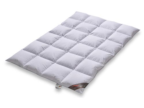 Steppbett 4x6 Kassetten 155x220   90% Daunen 10% Federn