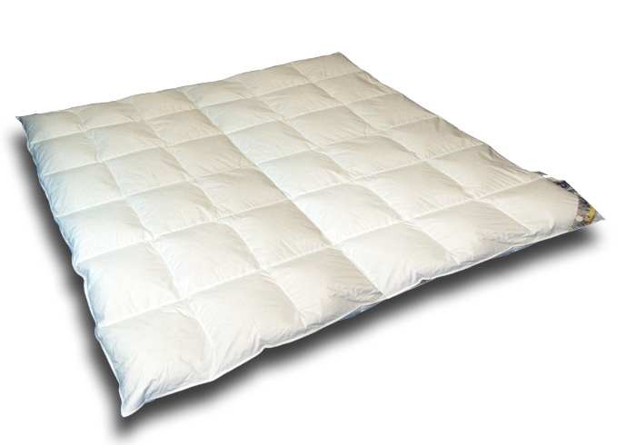 Daunendecke 6x6 Kassetten - 200x200   100% Daunen