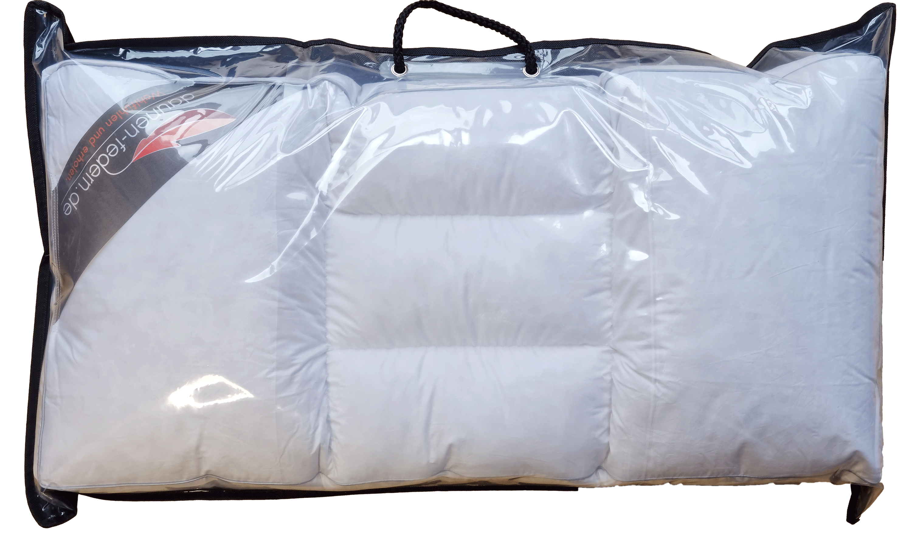 ELYNORA Ortho-Daun Nackenstützkissen mit 5-Kammern-System in hochwertiger Tasche für die Reise oder zur Aufbewahrung