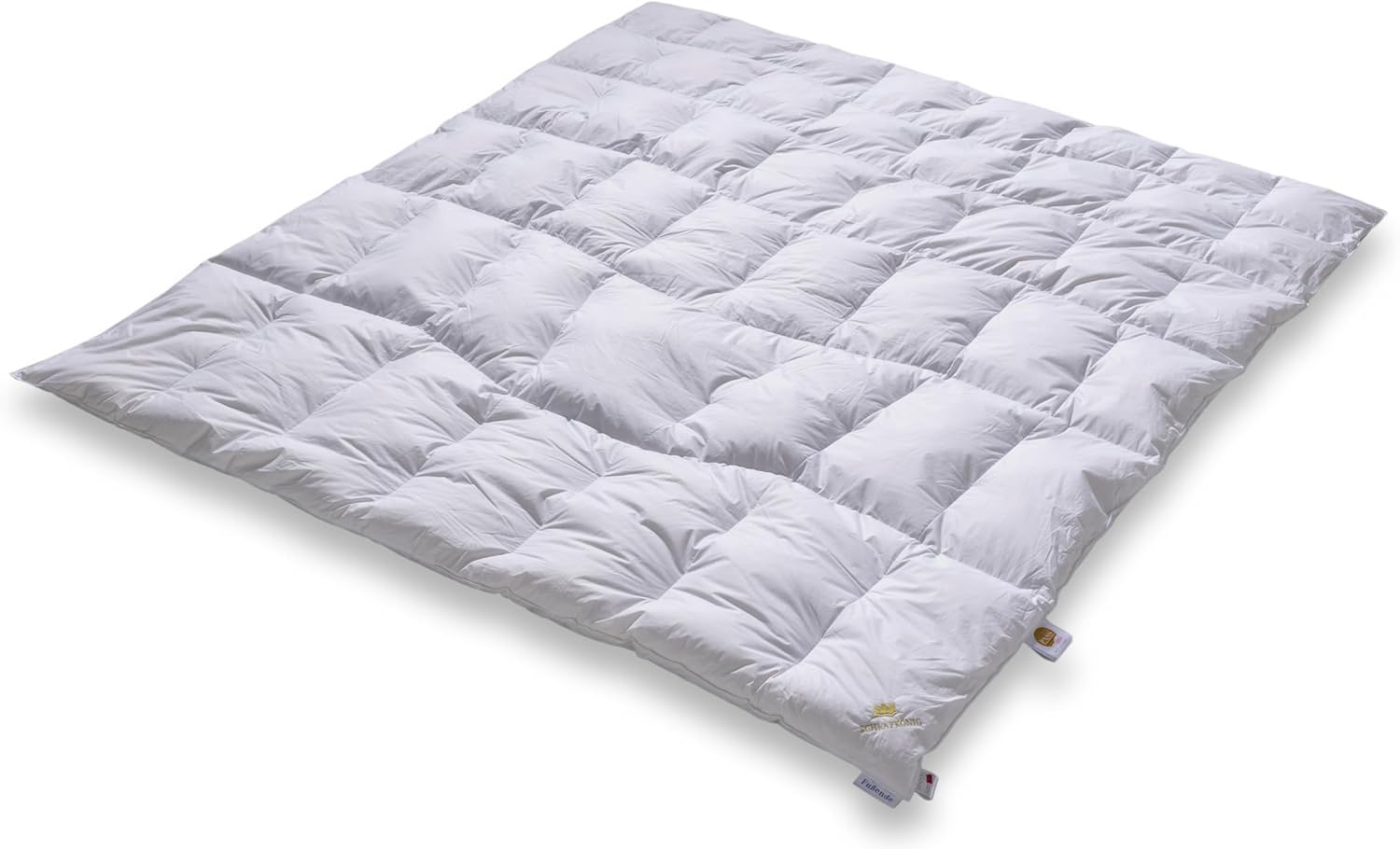 Daunendecke 200x220 mit Körperzonen-Steppung - leicht warm