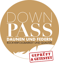 DOWN Pass Zertifizierung DOWNPASS zertifizierte Daunen Füllung