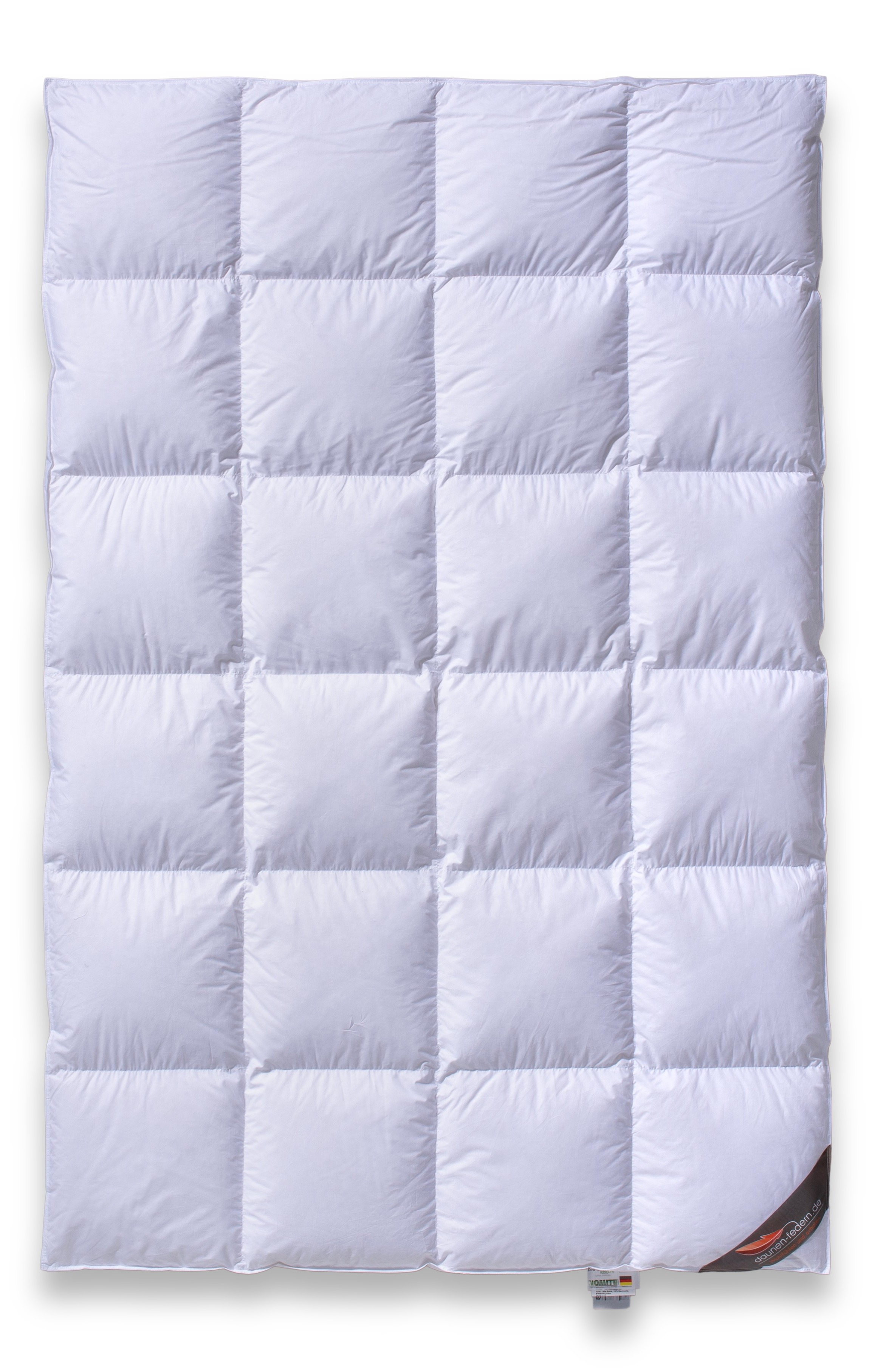 Daunenbett mit Innen- und Außensteg - 155x220  PREMIUM 100% Gänsedaunen oben