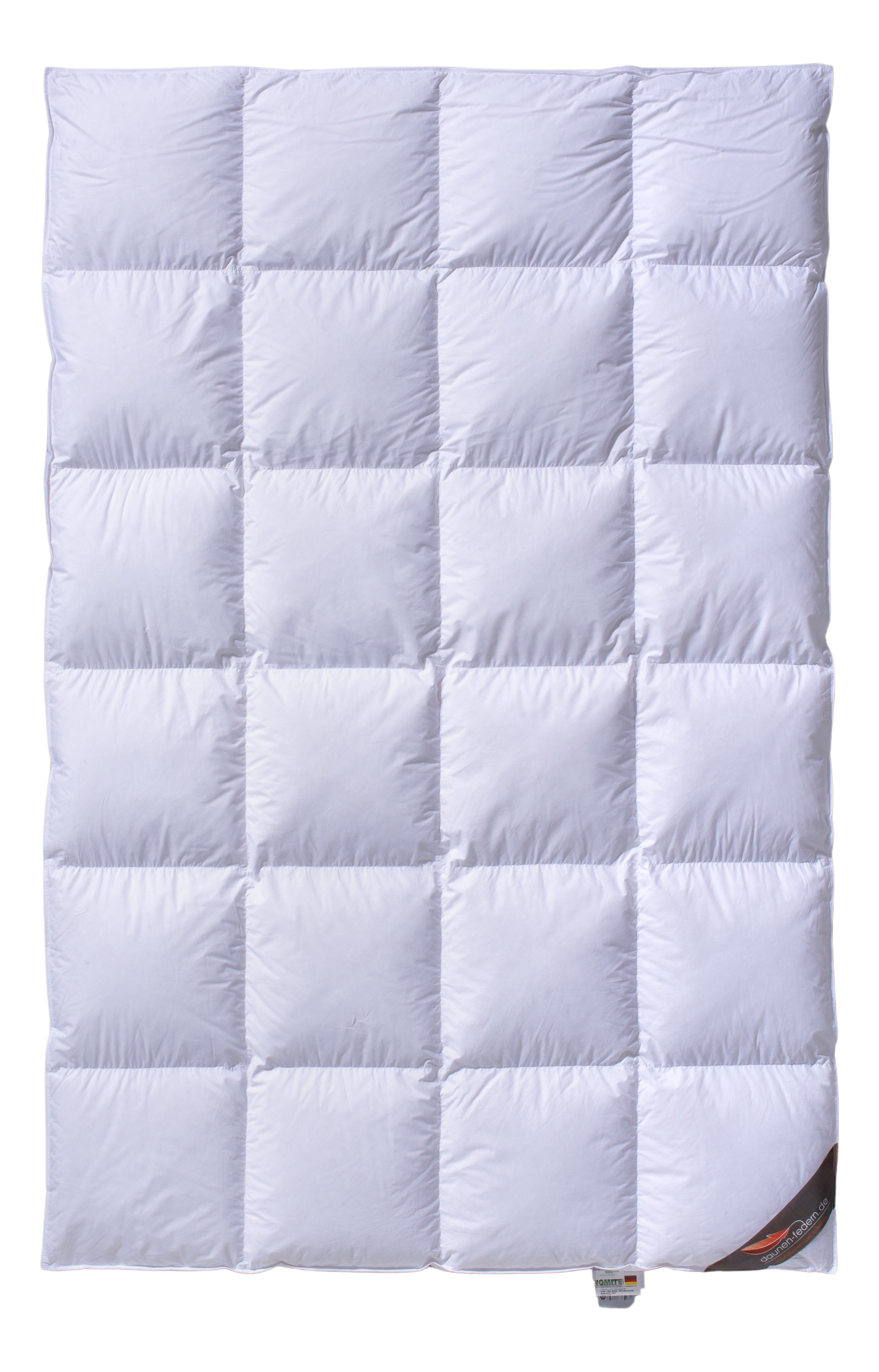 Daunenbett mit Innen- und Außensteg - 135x200  PREMIUM 100% Gänsedaunen von oben