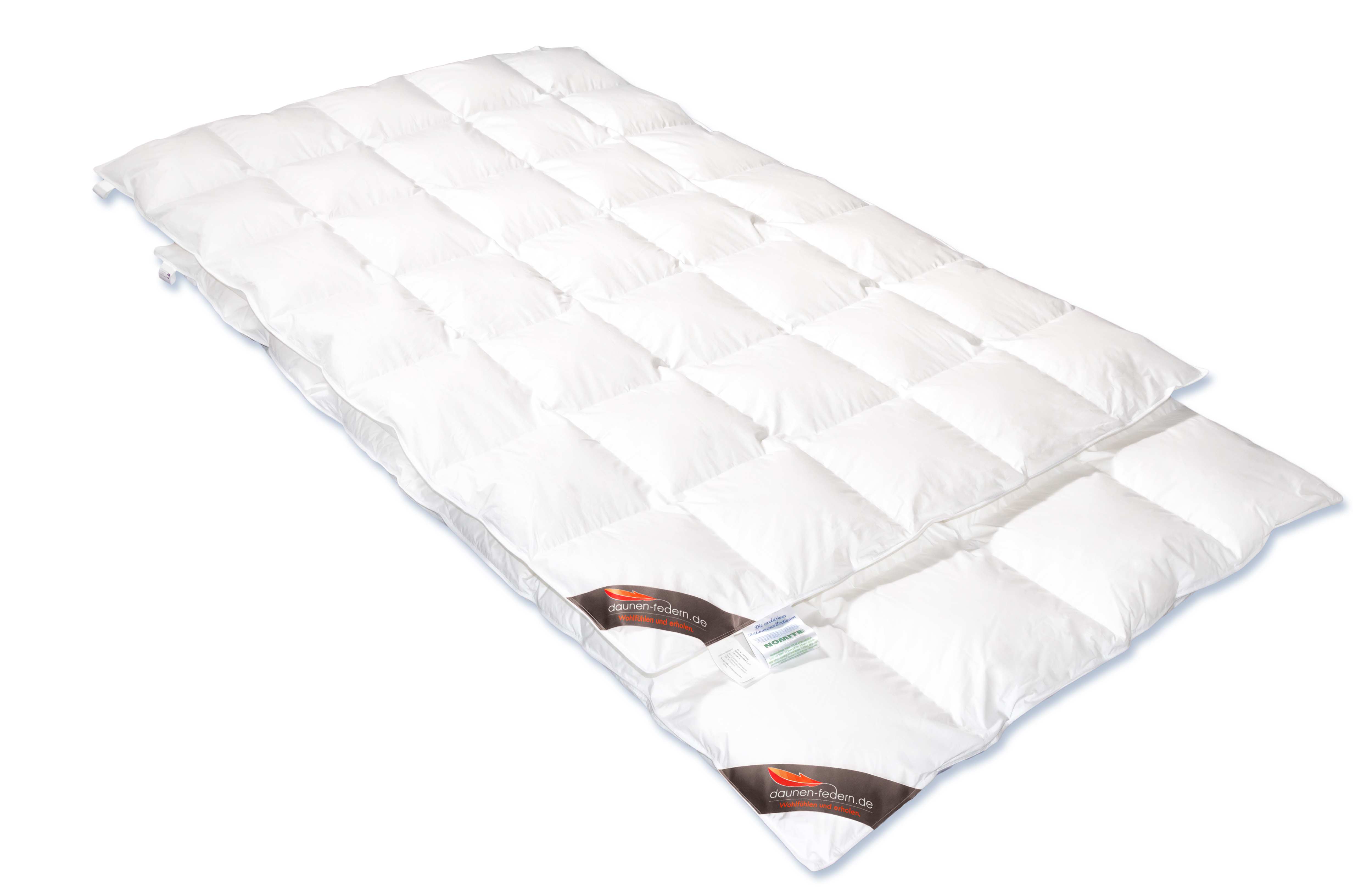 Vierjahreszeiten-Bett - 155x220 -80% Daunen / 20% Federn