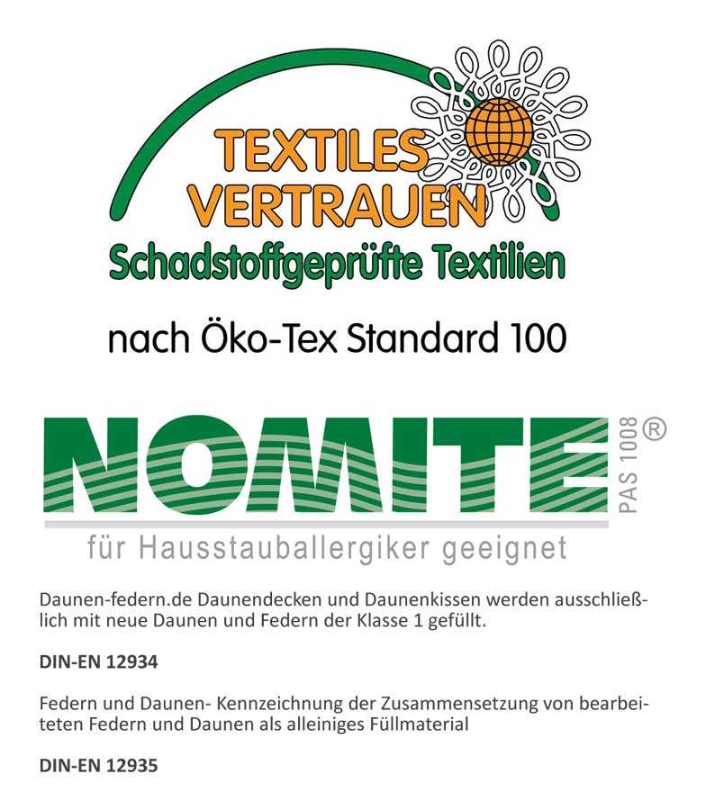 Kinder-Oberbett - 100x135 -50% Daunen / 50% Federn