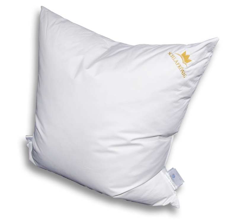 Daunenkissen 80x80 SCHLAFKÖNIG ®
