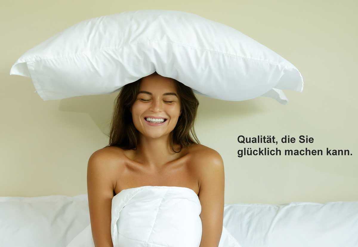 Daunenkissen Federkissen 80x80  30% Daunen - 70% Federn