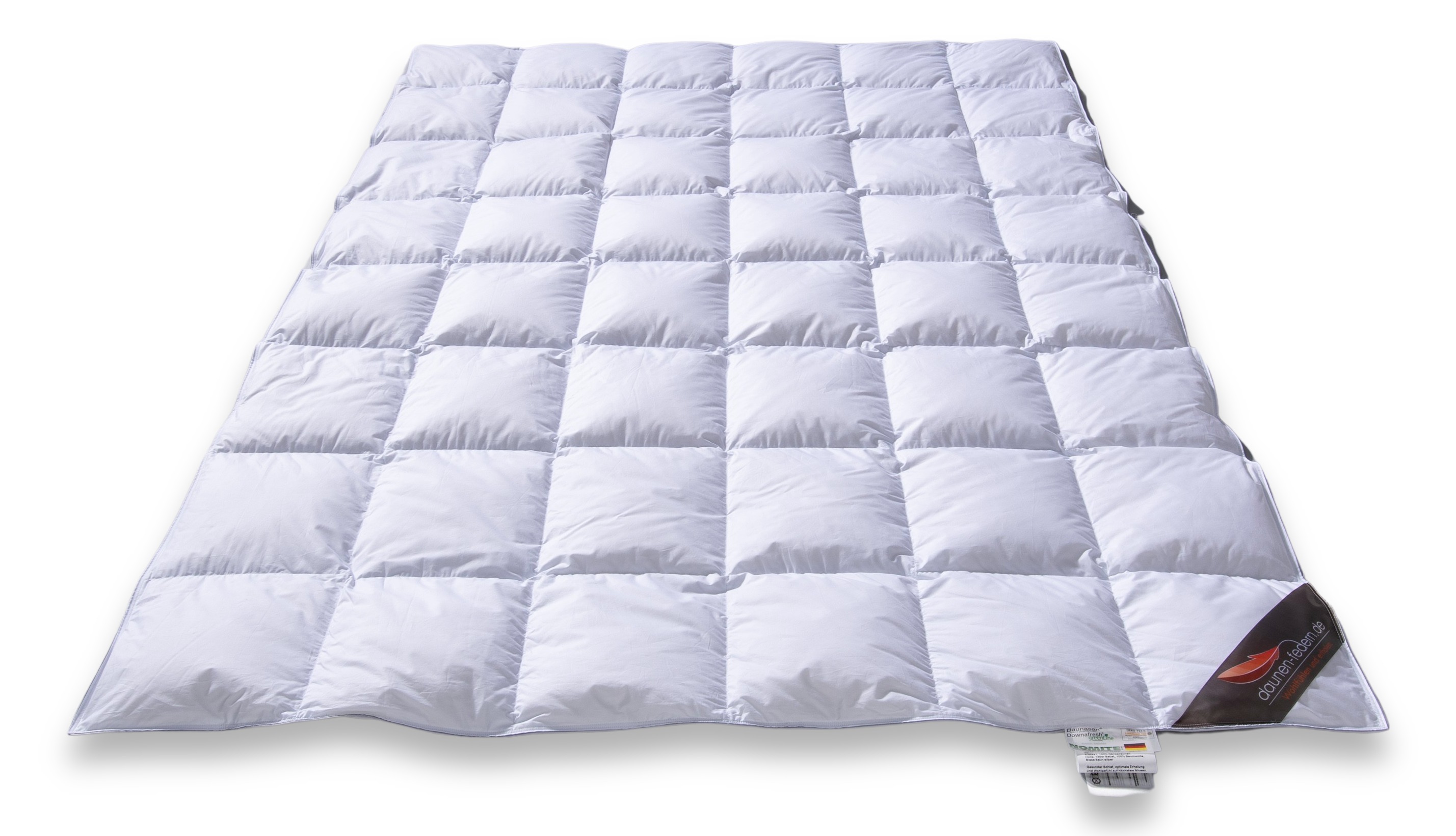 Sommer-Daunendecke 155x220 100% arktische Gänsedaunen extra leicht - Frontalansicht