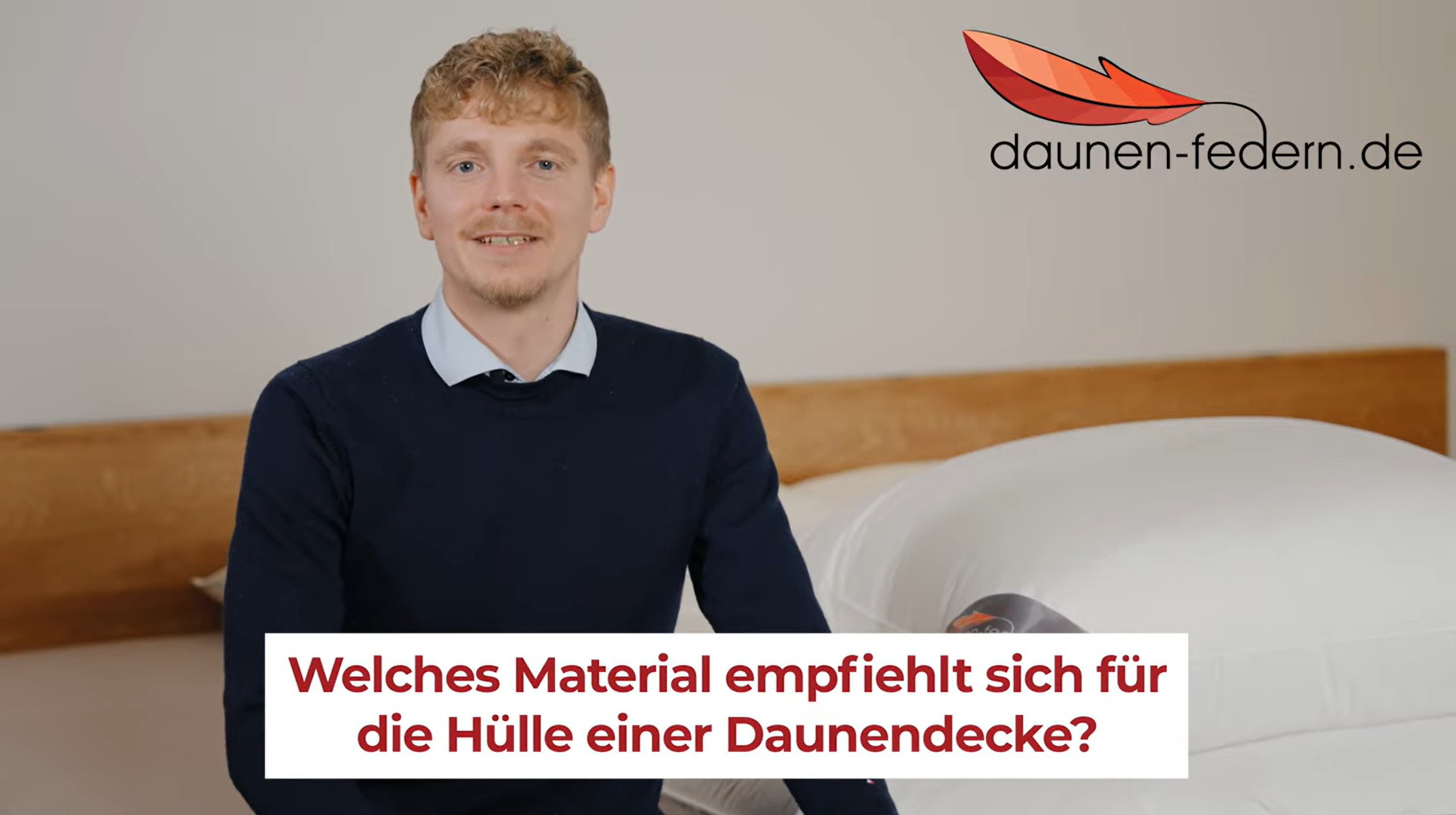 Welches Material empfiehlt sich fuer die Huelle einer Daunendecke