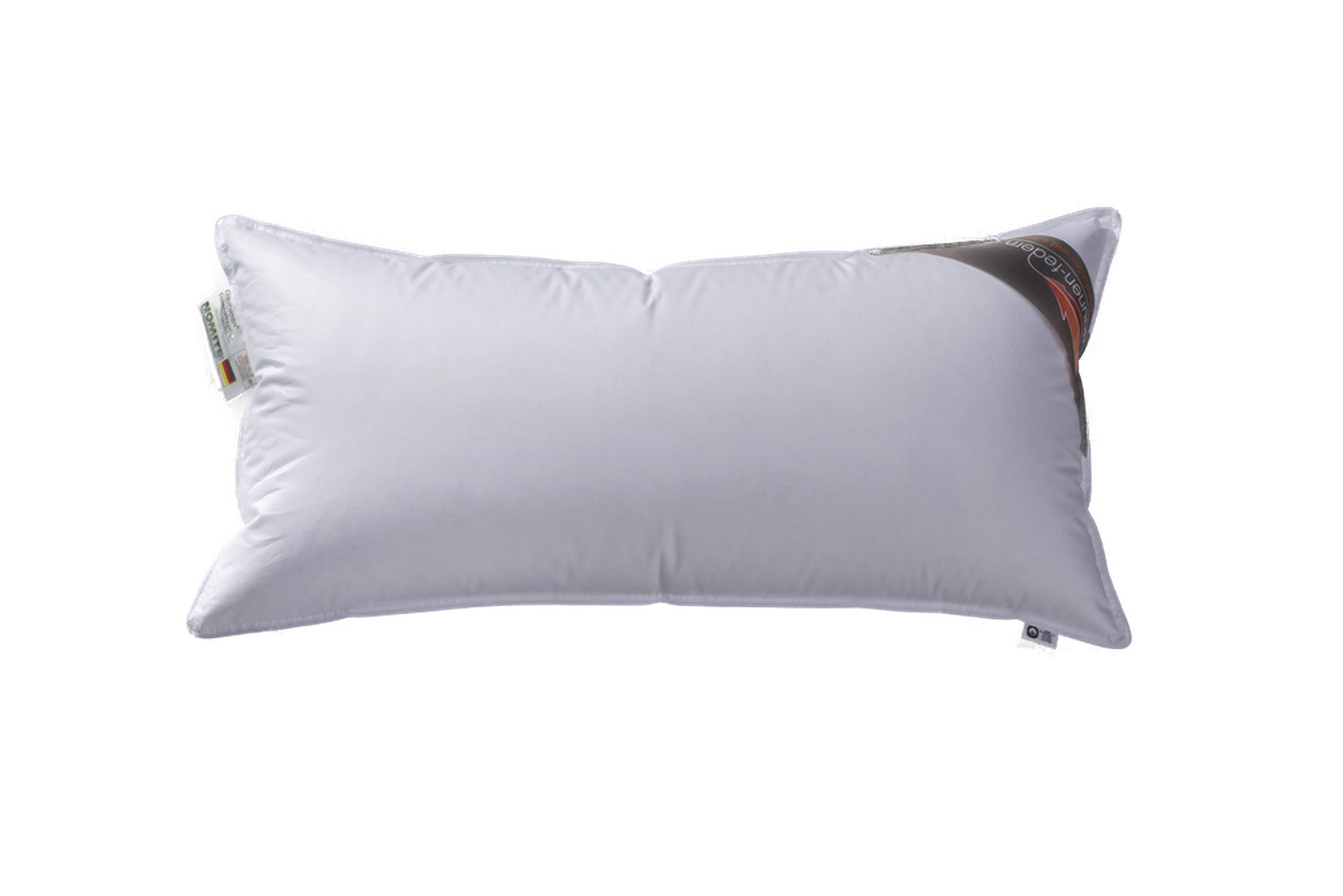 Kopfkissen 40x80 mit 60 % Daunen und 40 % Federn - bequem und weich