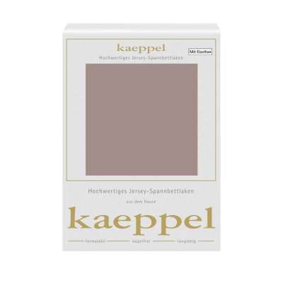 Spannbettlaken Jersey Elastan macchiato braun Spannbettlaken Jersey Elastan macchiato braun