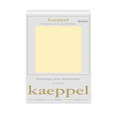 Spannbettlaken Jersey Elastan vanille creme Spannbettlaken Jersey Elastan vanille creme