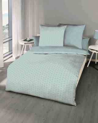 Mako-Satin Bettwäsche mint Mako-Satin Bettwäsche mint