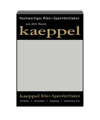 Biber Spannbetttuch kaeppel silber Biber Spannbetttuch kaeppel silber