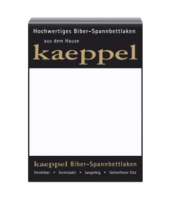 Biber Spannbetttuch kaeppel weiss Biber Spannbetttuch kaeppel weiss