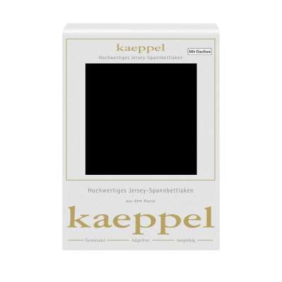 Spannbettlaken Jersey Elastan schwarz Spannbettlaken Jersey Elastan schwarz